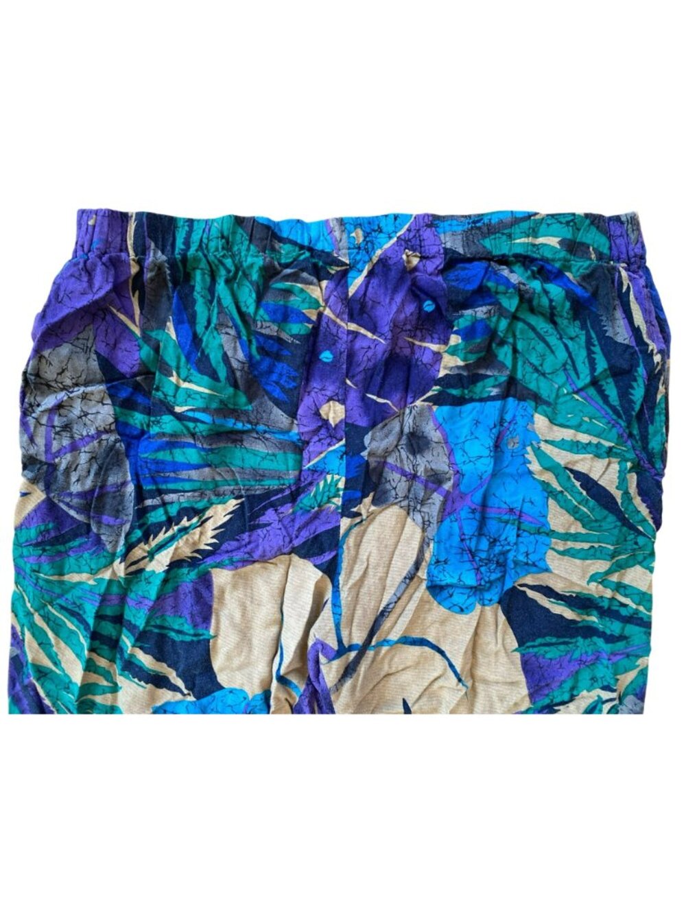Vintage Forenza 80s Harem Pants Print MC Hammer Rayon Large - Picture 2 of 8